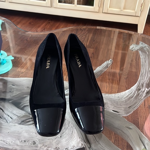 Authentic Vintage Prada black heels Vernice Nero 37.5 - Picture 3 of 7